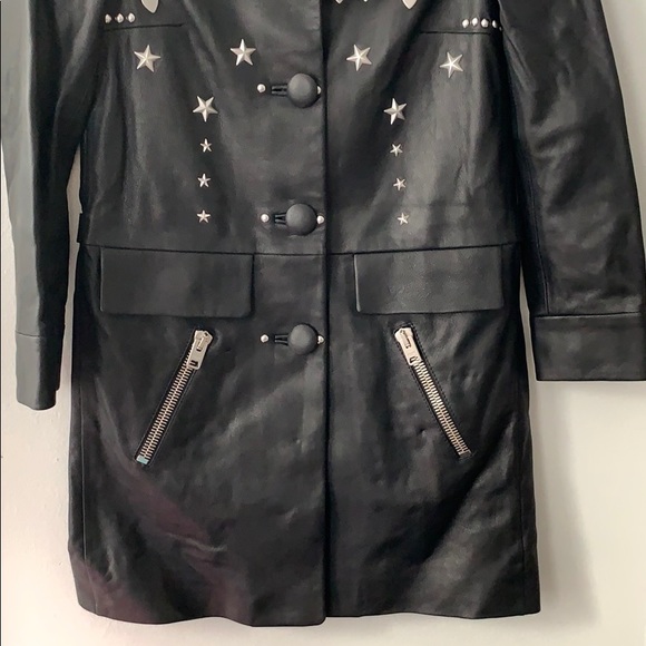 Black Rivet Coat - Picture 2 of 8
